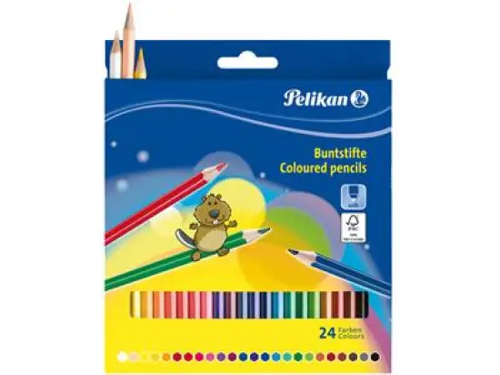 Farbstift Pelikan 724013 BS24LN 24er-Etui standard lang, Pack 5 Stk