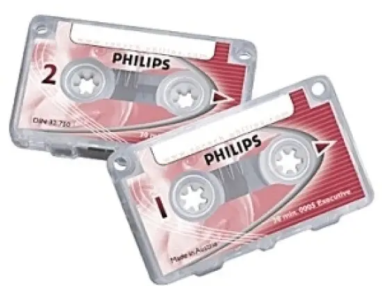 Mini-Kassette Philips LFH0005 PocketMemo 2x15 Minuten/Seite, Mini