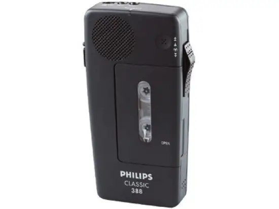 Diktiergerät Philips LFH0388 PocketMemo Classic 388 analog, inkl. Mini-Kassette
