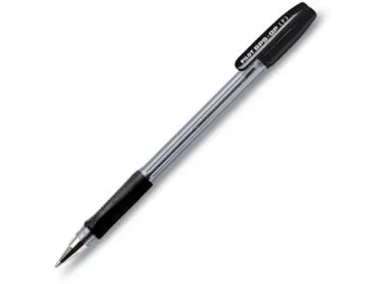 Kugelschreiber Pilot BPS-GP-F-B 2089001 BPS-GP F F, Wechselmine, mit Kappe, schwarz, Pack 12 Stk