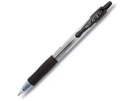 Gelschreiber Pilot BL-G2-7-B 2605001 G-2 07 Schreibfarbe: schwarz dokumentenecht