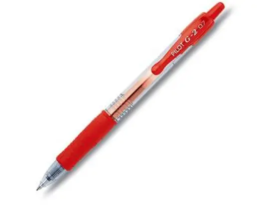 Gelschreiber Pilot BL-G2-7-R 2605002 G-2 07 Schreibfarbe: rot