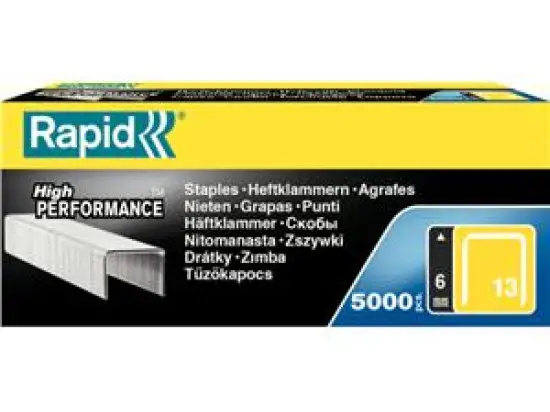 Heftklammern Rapid 11830700 Nr.13 13/6 verzinkt 5M, Pack 5000 Stk