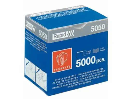 Heftklammern Rapid 20993500 5050 5M, Kassette 5000 Stk
