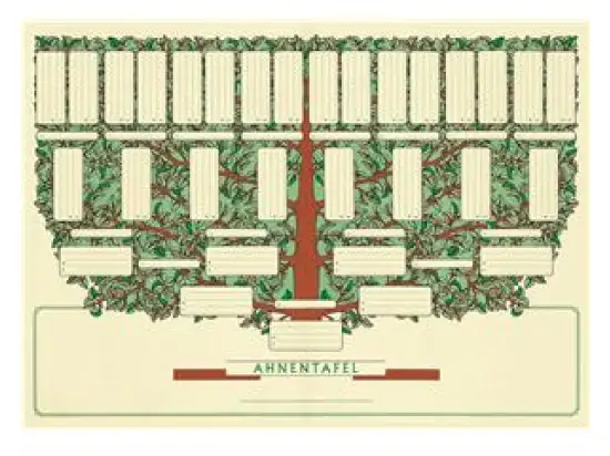 Ahnentafel RNK 2803 1-31 A3 Schmuck