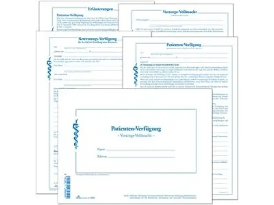 Patientenverfügung RNK 2895 C5, mit Betreuungsverfügung und Vorsorgevollmacht