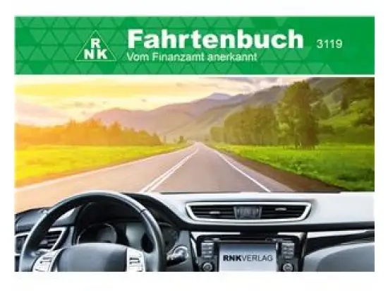 Fahrtenbuch PKW RNK 3119 A6-quer, 64 Seiten (32 Blatt), kartoniert