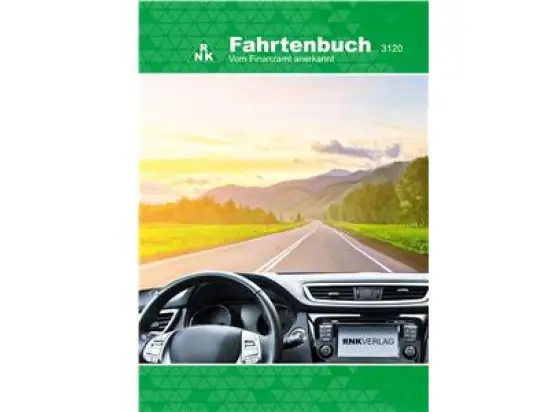 Fahrtenbuch PKW RNK 3120 A5, 64 Seiten (32 Blatt), kartoniert