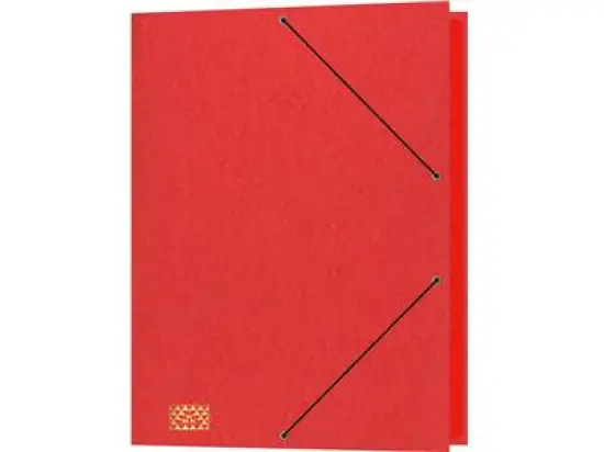 Ordnungsmappe RNK 4616-2 A4, 9-Fächer, Glanzkarton-Einband, Gummizug, rot