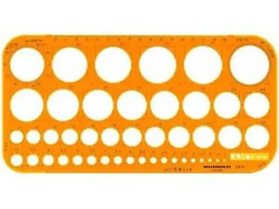 Kreisschablone Rumold 2010 1-36mm Tuschekante