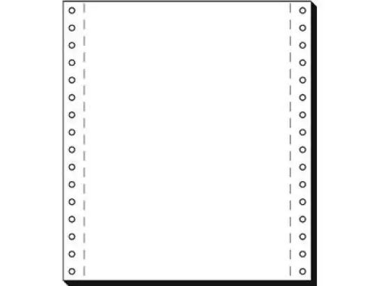 Computerpapier Sigel 08181 8" x 180 mm (A5 hoch), endlos, Längsperforation, 1-fach, 70g, weiß, Pack 2000 Blatt