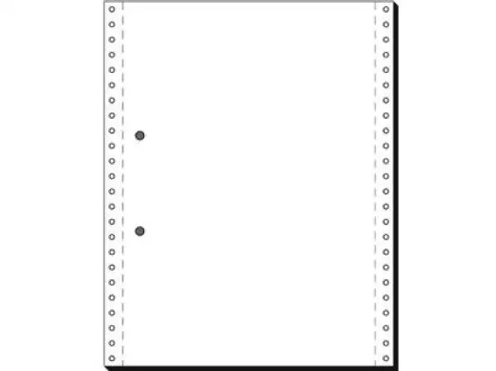 Computerpapier Sigel 12246 12" x 240 mm (A4 hoch), endlos, Längsperforation, AHL, 70g, 1-fach, weiß, Pack 2000 Blatt