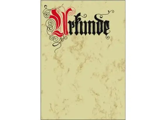 Urkunde Sigel DP548 A4 Calligraphie 185g, Pack 12 Stk