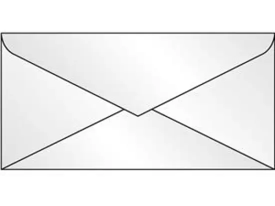 Briefumschlag Sigel DU130 DIN lang transparent 100g 110x220mm, Pack 25 Stk