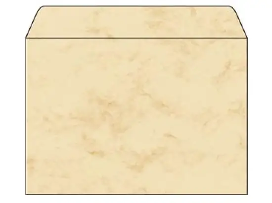 Marmor-Briefumschlag Sigel DU203 C5 Marmor beige 90g, Pack 25 Stk