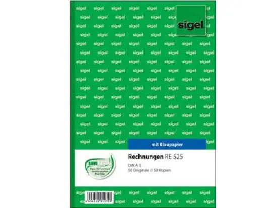 Rechnung Sigel RE525 A5 2 x 50 Blatt