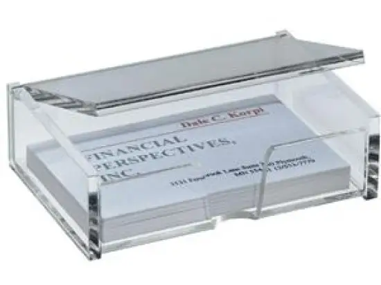 Visitenkartenbox Sigel VA112 Acryl glasklar 90x58mm