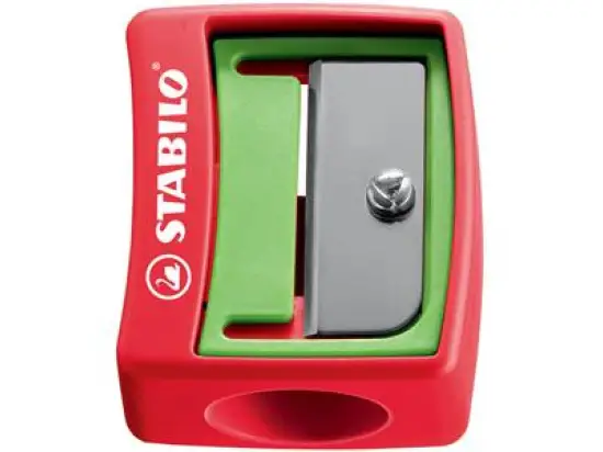 Spitzer Stabilo 4548 Kunststoff Spezial, für extra dicke Buntstifte (Woody), Pack 12 Stk