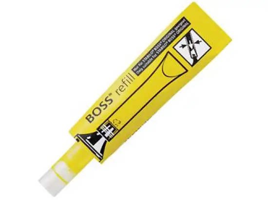 Textmarker-Nachfüllpatrone Stabilo 070/24 Boss Refill gelb, Frischebeutel 3ml