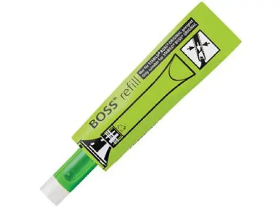 Textmarker-Nachfüllpatrone Stabilo 070/33 Boss Refill grün, Frischebeutel 3ml
