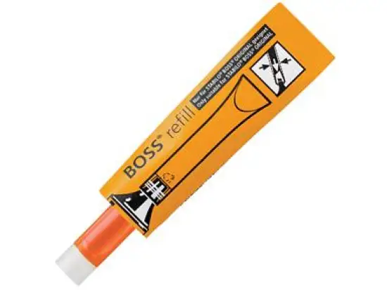 Textmarker-Nachfüllpatrone Stabilo 070/54 Boss Refill orange, Frischebeutel 3ml