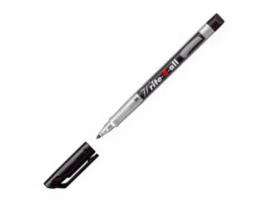 Permanentmarker Stabilo 146/46 Write-4-all M 1mm (M), Rundspitze, schwarz, Pack 10 Stk