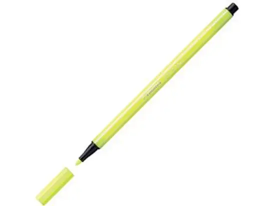 Filzstift Stabilo 68/024 Pen 68 Schreibfarbe: neongelb, Pack 10 Stk