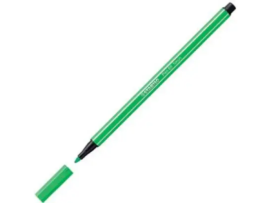 Filzstift Stabilo 68/033 Pen 68 Schreibfarbe: neongrün, Pack 10 Stk