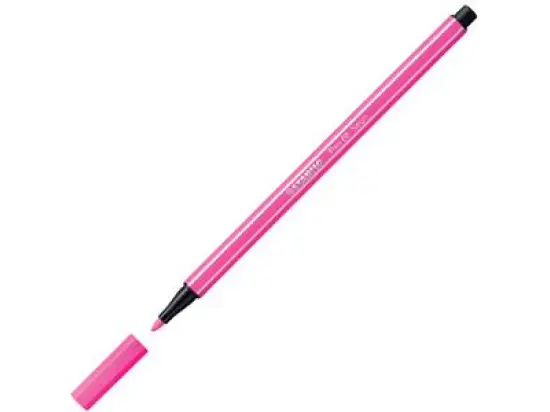 Filzstift Stabilo 68/056 Pen 68 Schreibfarbe: neonrosa, Pack 10 Stk