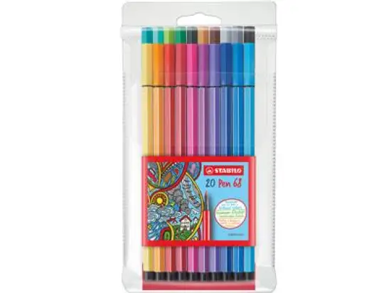 Filzstift Stabilo 6820/PL Pen 68 20er-Etui