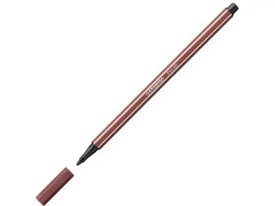 Filzstift Stabilo 68/38 Pen 68 Schreibfarbe: rötel, Pack 10 Stk