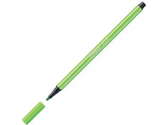 Filzstift Stabilo 68/43 Pen 68 Schreibfarbe: laubgrün, Pack 10 Stk