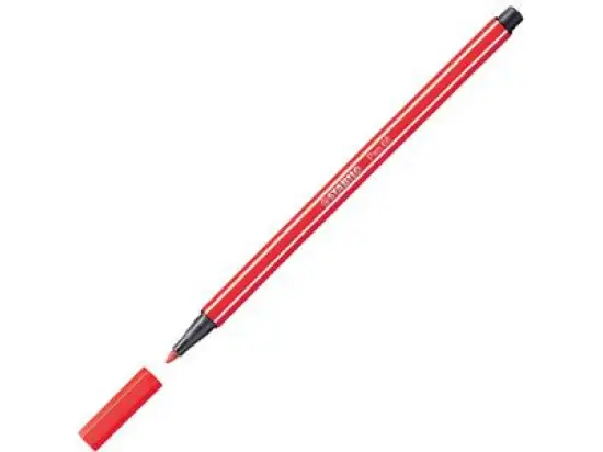 Filzstift Stabilo 68/48 Pen 68 Schreibfarbe: karmin, Pack 10 Stk