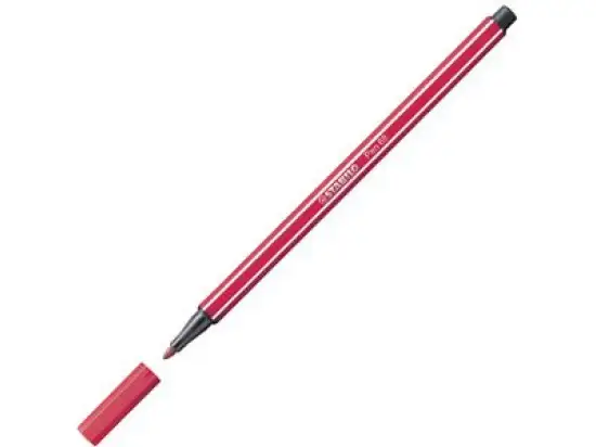 Filzstift Stabilo 68/50 Pen 68 Schreibfarbe: dunkelrot, Pack 10 Stk