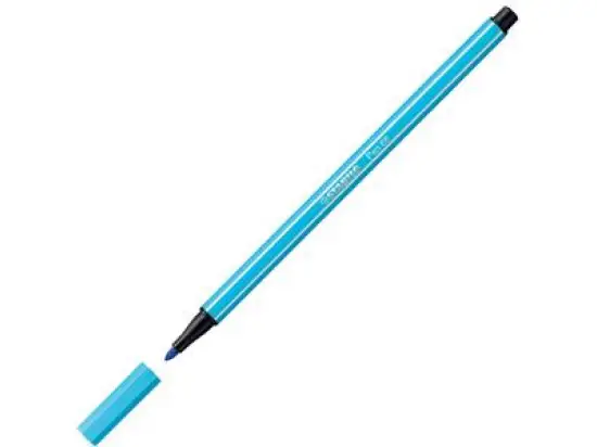 Filzstift Stabilo 68/57 Pen 68 Schreibfarbe: azurblau, Pack 10 Stk