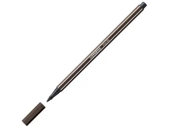 Filzstift Stabilo 68/65 Pen 68 Schreibfarbe: umbra