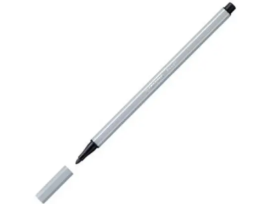 Filzstift Stabilo 68/94 Pen 68 Schreibfarbe: hellgrau, Pack 10 Stk