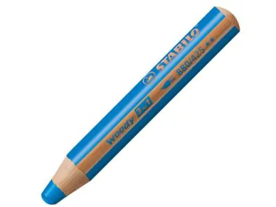 Multitalent-Stift Stabilo 880/425 woody 3in1 mittelblau