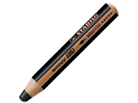 Multitalent-Stift Stabilo 880/750 woody 3in1 schwarz