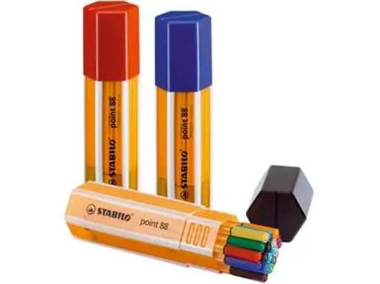 Fineliner Stabilo 8820-1 point 88 20er-Etui Big Box farbig sortiert
