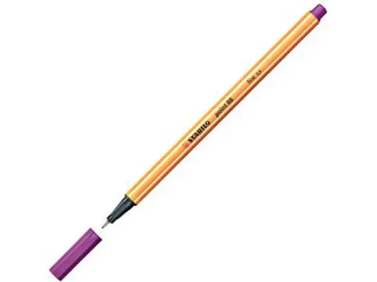 Fineliner Stabilo 88/58 point 88 Schreibfarbe: lila