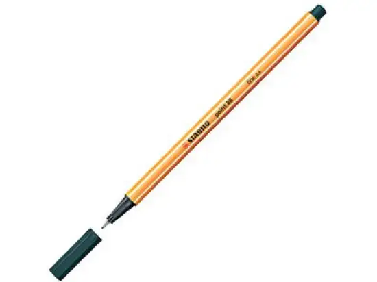 Fineliner Stabilo 88/63 point 88 Schreibfarbe: olivgrün