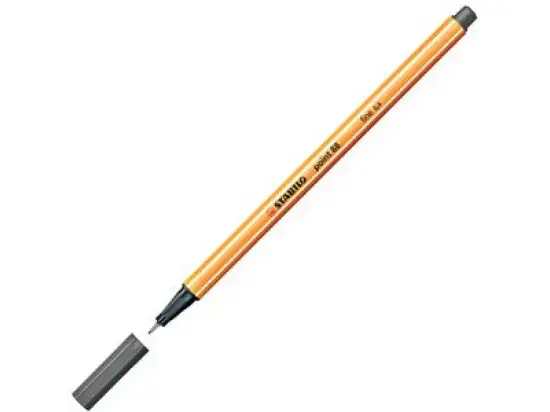Fineliner Stabilo 88/96 point 88 Schreibfarbe: dunkelgrau
