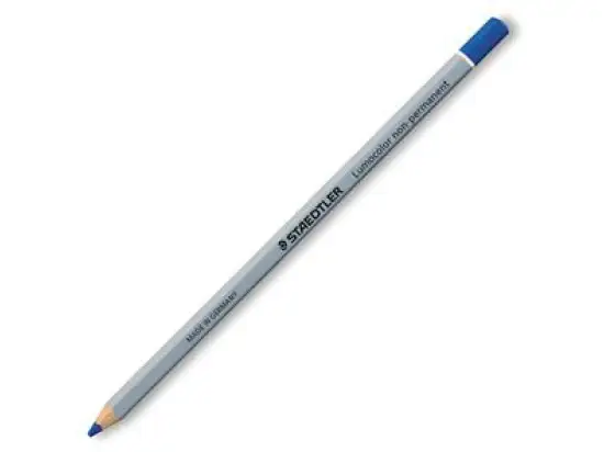 Trockenmarker Staedtler 108-3 Lumocolor non-permanent omnichrom Holz, wasserlöslich, blau