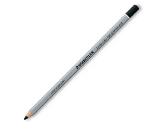Trockenmarker Staedtler 108-9 Lumocolor non-permanent omnichrom Holz, wasserlöslich, schwarz