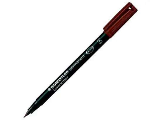 Universalstift Staedtler 313-7 Lumocolor permanent S Schreibfarbe: braun, Pack 10 Stk