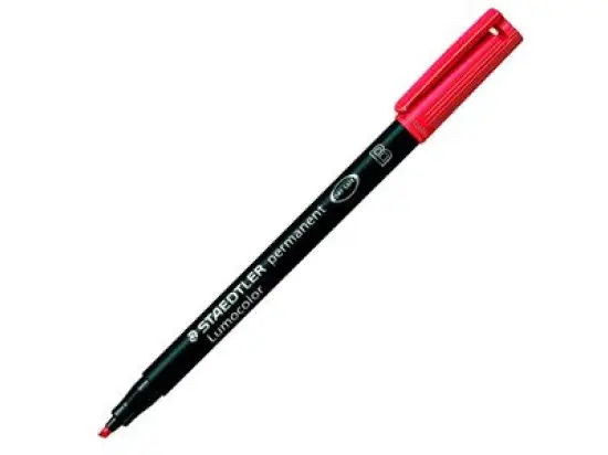 Universalstift Staedtler 314-2 Lumocolor permanent B Schreibfarbe: rot, Pack 10 Stk