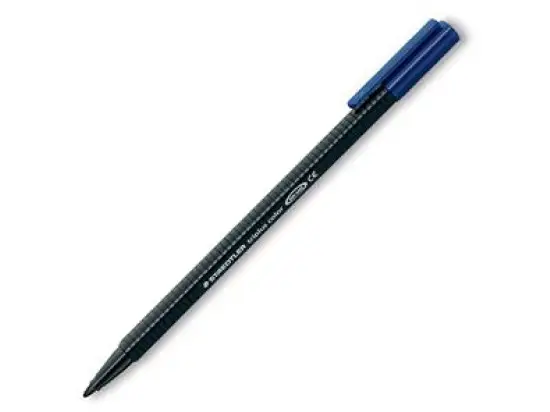 Fasermaler Staedtler 323-9 triplus color 1mm, Rundspitze, auswaschbar, schwarz, Pack 10 Stk