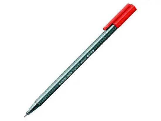 Fineliner Staedtler 334-2 triplus Schreibfarbe: rot