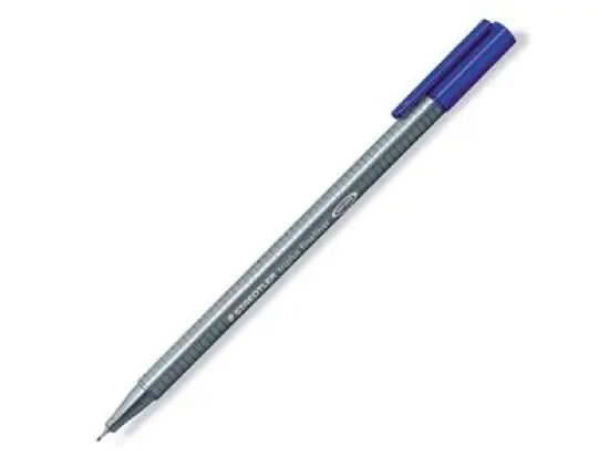 Fineliner Staedtler 334-3 triplus Schreibfarbe: blau